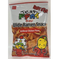 BABY STAR WIDE RAMEN SNACK ARTIFICIAL CHICKEN FLA 75.00 GRAM