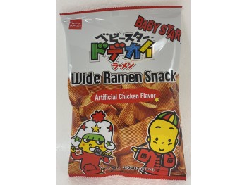 BABY STAR WIDE RAMEN SNACK ARTIFICIAL CHICKEN FLA 75.00 GRAM