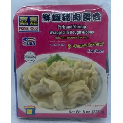 PRIME FOOD PORK AND SHRIMP WONTON 8.00 OUNCE