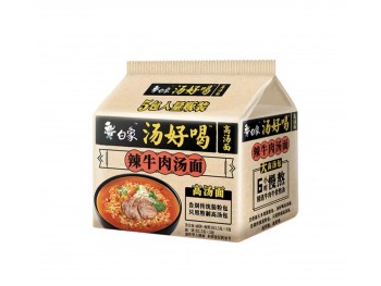 ARTIFICIAL SPICY BEEF SOUP FLAVOR INSTANT NOODLE 5.00 PACK