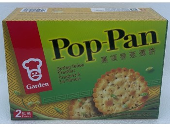 GARDEN   POP-PAN SPRING ONION CRACKERS 225.00 GRAM