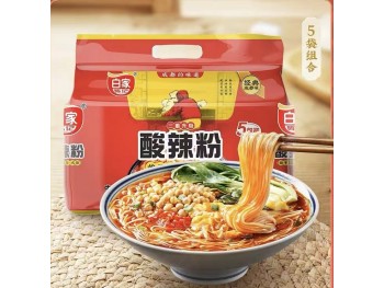 BAIJIA ORIGINAL HOT&SOUR SWEET POTATO NOODLE THREA 5.00 PACK