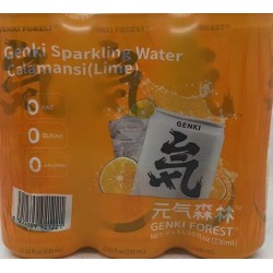 GENKI SPARKLING WATER CALAMANSI LIME 6.00 CAN