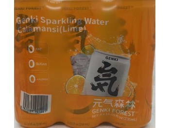 GENKI SPARKLING WATER CALAMANSI LIME 6.00 CAN