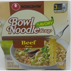 NONG SHIM BOWL/BEEF&GINGER 86.00 GRAM