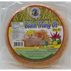 GO BANH TRANG OT CAY  CHILI RICE PAPER 340.00 GRAM