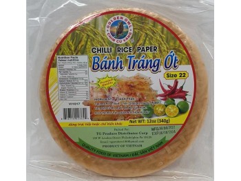 GO BANH TRANG OT CAY  CHILI RICE PAPER 340.00 GRAM