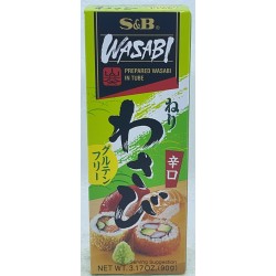 S&B PREPARED WASABI IN TUBE (FAMILY SIZE) 3.17 OUNCE