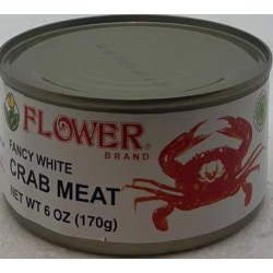 FLOWER BRAND CANNED CRAB MEAT 170.00 GRAM