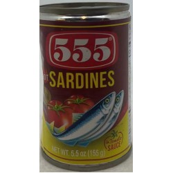 555 SARDINES/ HOT 155.00 GRAM