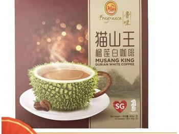 MUSANG KING DURIAN WHITE COFFEE 300.00 GRAM