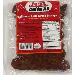 K.Y.J CHINESE STYLE SWEET SAUSAGE 10.00 OUNCE