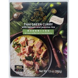 THAI GREEN CURRY RICE WITH SALMON 380.00 GRAM