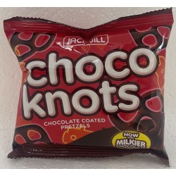 J&J CHOCO KNOTS 28.00 GRAM