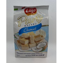 LAGO PARTY WAFFERS COCONUT FLAVOR 250.00 GRAM