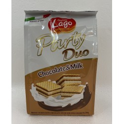 LAGO PARTY WAFERS CHOCOLATE&MILK 220.00 GRAM