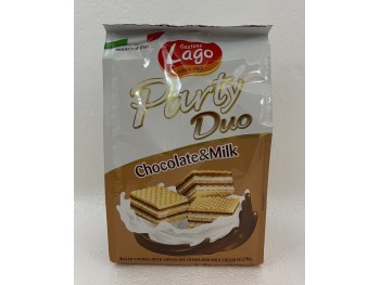 LAGO PARTY WAFERS CHOCOLATE&MILK 220.00 GRAM