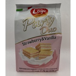 LAGO PARTY WAFERS STRAWBERRY&VANILLA  