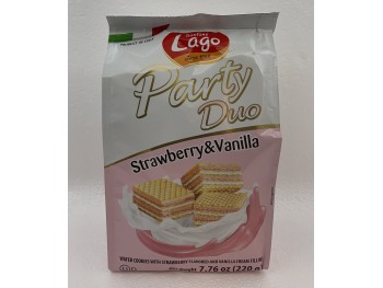 LAGO PARTY WAFERS STRAWBERRY&VANILLA  