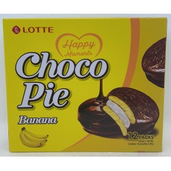 LOTTE CHOCO PIE  BANANA FLAVOR 11.85 OUNCE