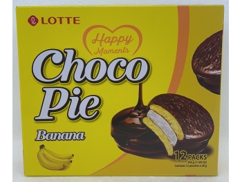 LOTTE CHOCO PIE  BANANA FLAVOR 11.85 OUNCE