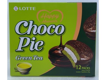 LOTTE CHOCO PIE GREEN TEA FLAVOR 11.85 OUNCE