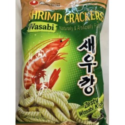 NONGSHIN SHRIMP CRACKERS WASABI FLA  75.00 GRAM