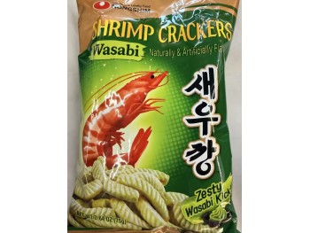 NONGSHIN SHRIMP CRACKERS WASABI FLA  75.00 GRAM
