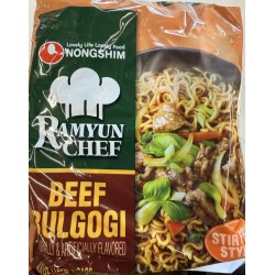 NONGSHIM RAMYUN CHEF BEEF BULGOGI  4.00 PACKET