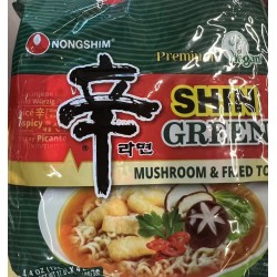 NONGSHIM SHI GREEN MUSHROOM & FIRED TOFU  4.00 PACKET