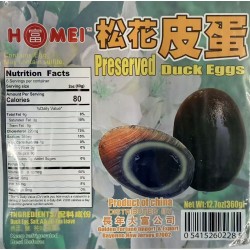 HOMEI PRESERVED DUCK EGG 360.00 GRAM