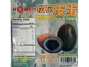 HOMEI PRESERVED DUCK EGG 360.00 GRAM