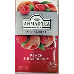 AHMAD TEA PEACH & RASPBERRY  20.00 PACKET