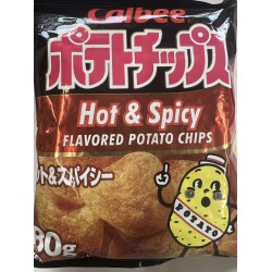 CALBEE  HOT&SPICY POTATO CHIPS 2.80 OUNCE