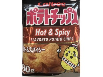 CALBEE  HOT&SPICY POTATO CHIPS 2.80 OUNCE