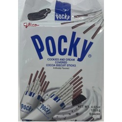 POCKY COOKIES AND CREAM COVERED BISCUIT STICKS 129.60 GRAM