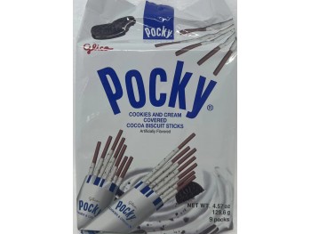 POCKY COOKIES AND CREAM COVERED BISCUIT STICKS 129.60 GRAM