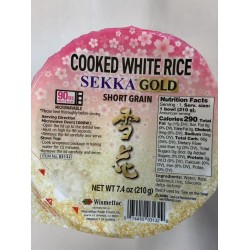 COOKED WHITE SHIRAKIKU SEKKA RICE 210.00 GRAM