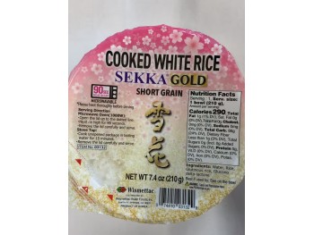 COOKED WHITE SHIRAKIKU SEKKA RICE 210.00 GRAM