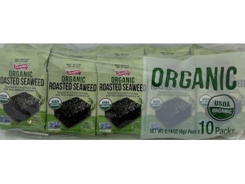 ORGANIC KOREAN SEASONED SEAWEED WANORI 10.00 PACK