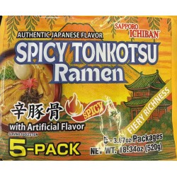 SAPPORO ICHIBAN SPICY TONKOTSU RAMEN  5.00 PACKET