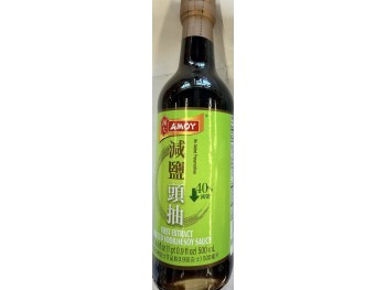 AMOR FIRST EXTRACT REDUCED SALT SOY SAUCE 500.00 MILLILITER