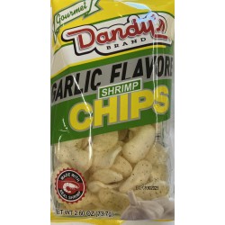DANDY'S SHRIMP CHIPS GARLIC FLA  2.60 OUNCE