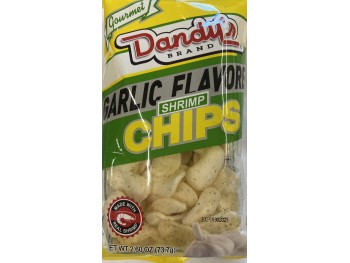 DANDY'S SHRIMP CHIPS GARLIC FLA  2.60 OUNCE