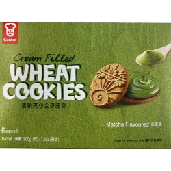 GARDEN WHEAT COOKIES MATCHA FLA 200.00 GRAM