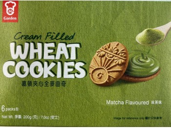 GARDEN WHEAT COOKIES MATCHA FLA 200.00 GRAM
