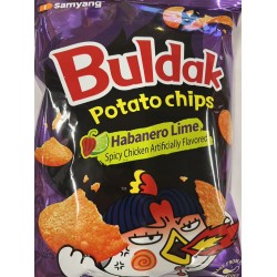 SAMYANG BULDAK POTATO CHIPS HABANERO LIME FLA 120.00 GRAM