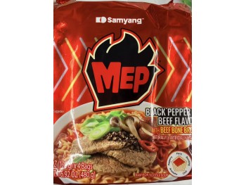 SAMYANG RAMEN BLACK PEPPER & BEEF FLA  4.00 PACKET