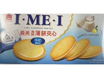 I MEI SANDWICH BISCUIT MILK FLA 144.00 GRAM