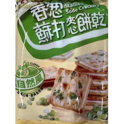 B.H. SODA CRACKERS SCALLION FLA  144.00 GRAM